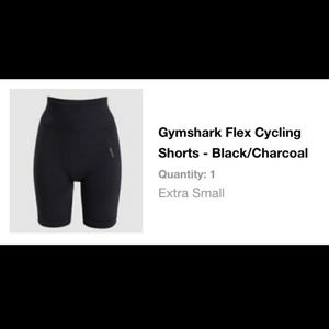 NWT Newest Gymshark Flex Cycling Shorts.